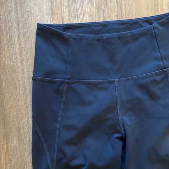 Girlfriend Collective High Rise Compressive Leggings Navy Size S Ankle 7/8 - Picture 3 of 7